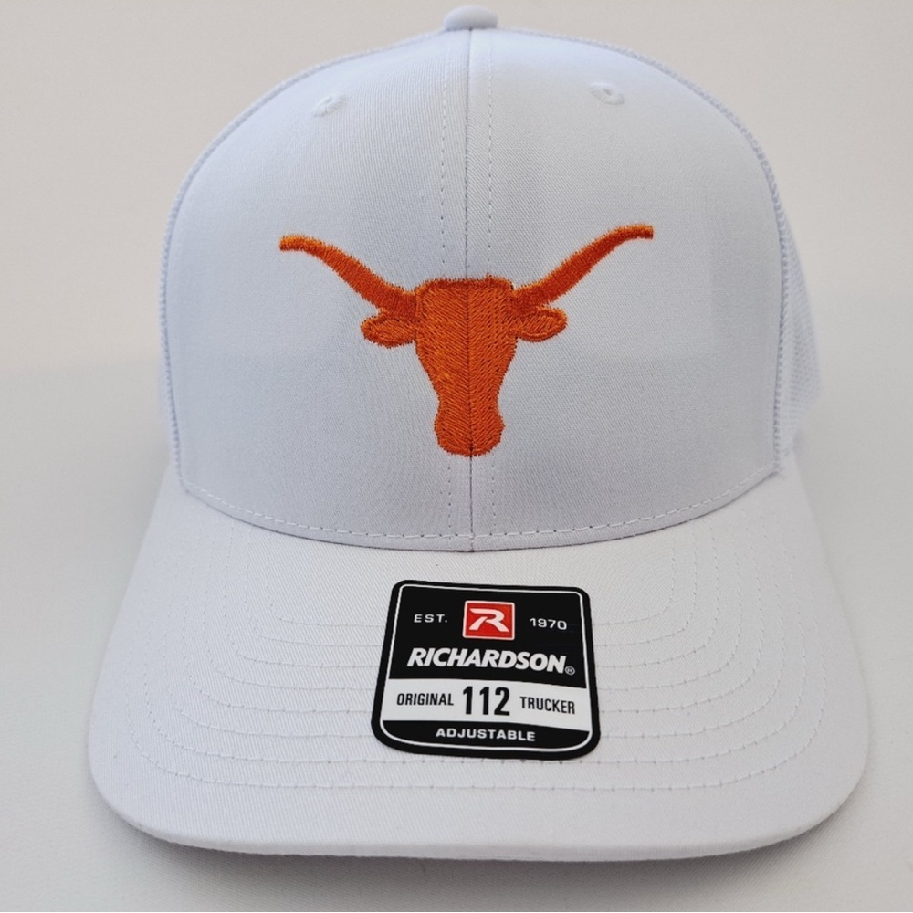 Texas Longhorns Richardson 112 Trucker Mesh Snapback Hat Cap - Picture 1 of 4